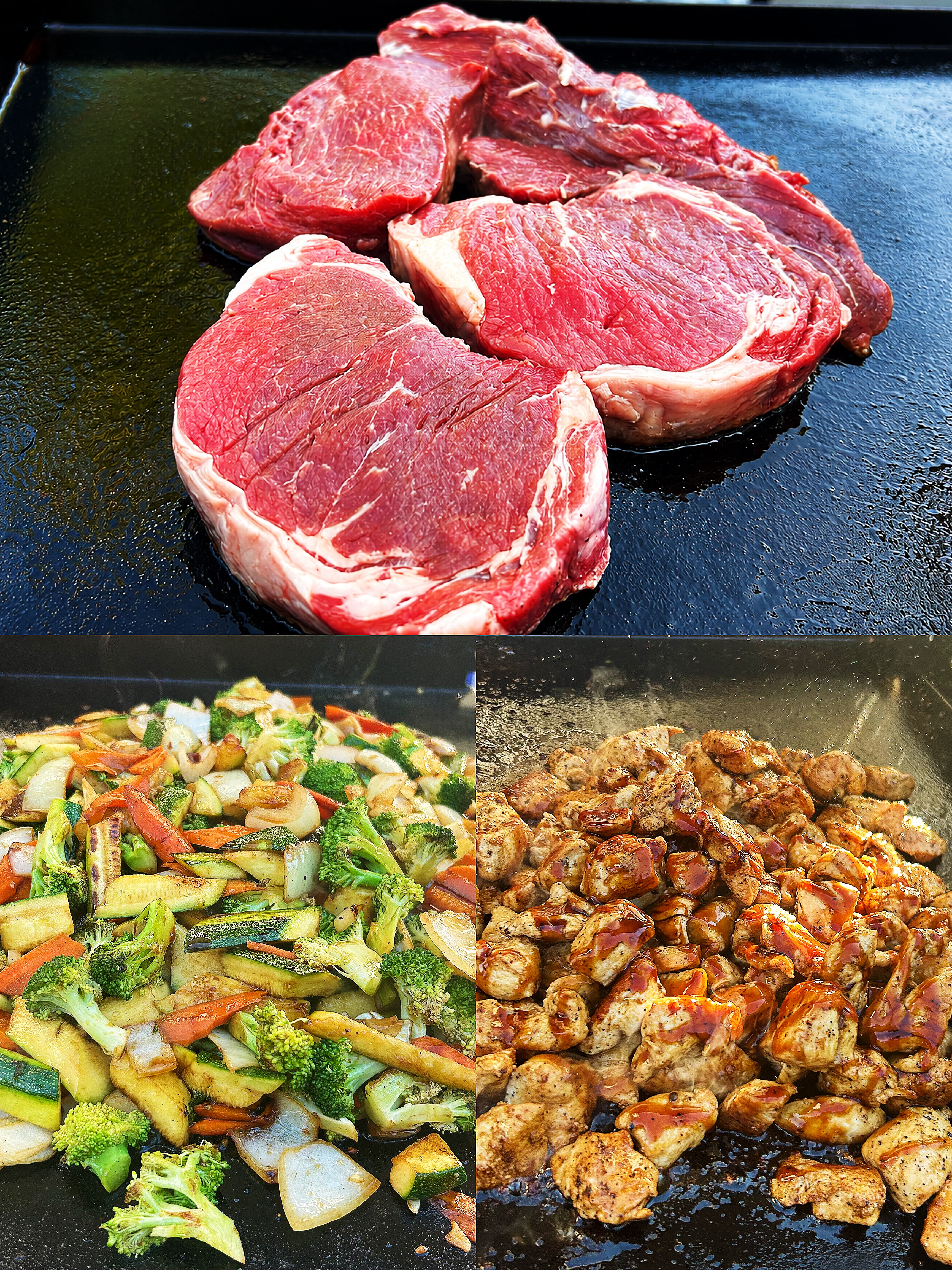 Chef cooking hibachi